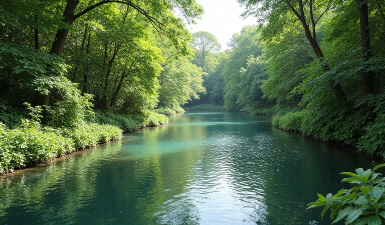 Natura rigogliosa che simboleggia purezza e benessere