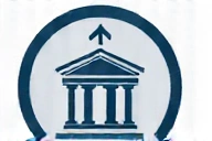 Icona di una banca con frecce che indicano un bonifico bancario